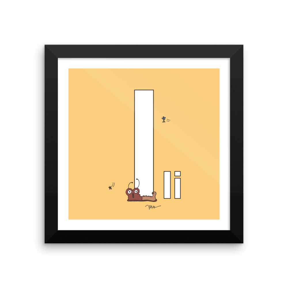 Letter I Print. The MoMeMans® Nursery and Kid's Room Alphabet Wall Art by Monica Escobar Allen