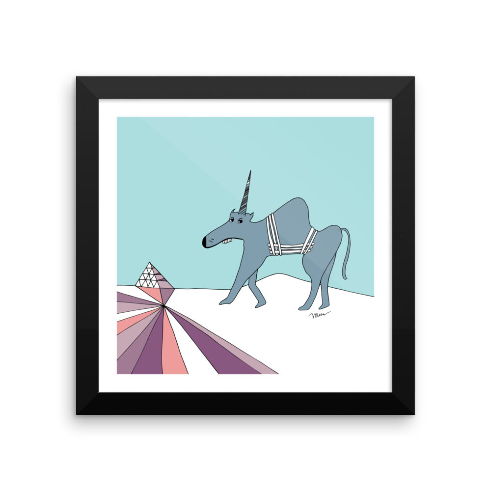 The MoMeMans® Ulysses Ulinsky Art Print by Monica Escobar Allen