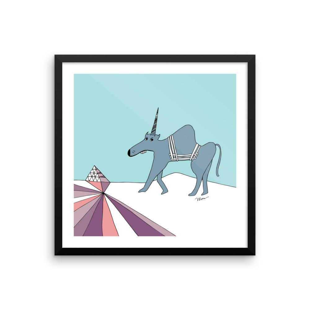 The MoMeMans® Ulysses Ulinsky Art Print by Monica Escobar Allen