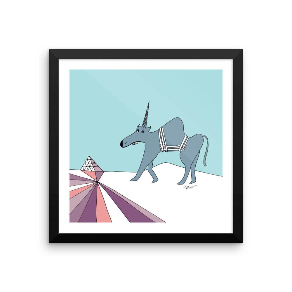 The MoMeMans® Ulysses Ulinsky Art Print by Monica Escobar Allen