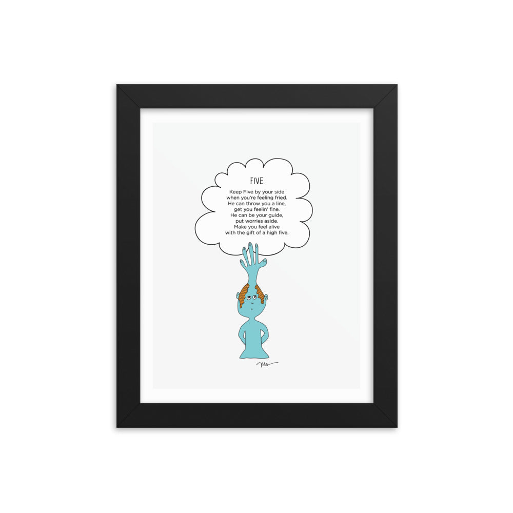 The MoMeMans® Five Print by Monica Escobar Allen