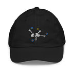 Rain Clouds Love Lollipops Gender Neutral Kids Cap. The MoMeMans® by Monica Escobar Allen.